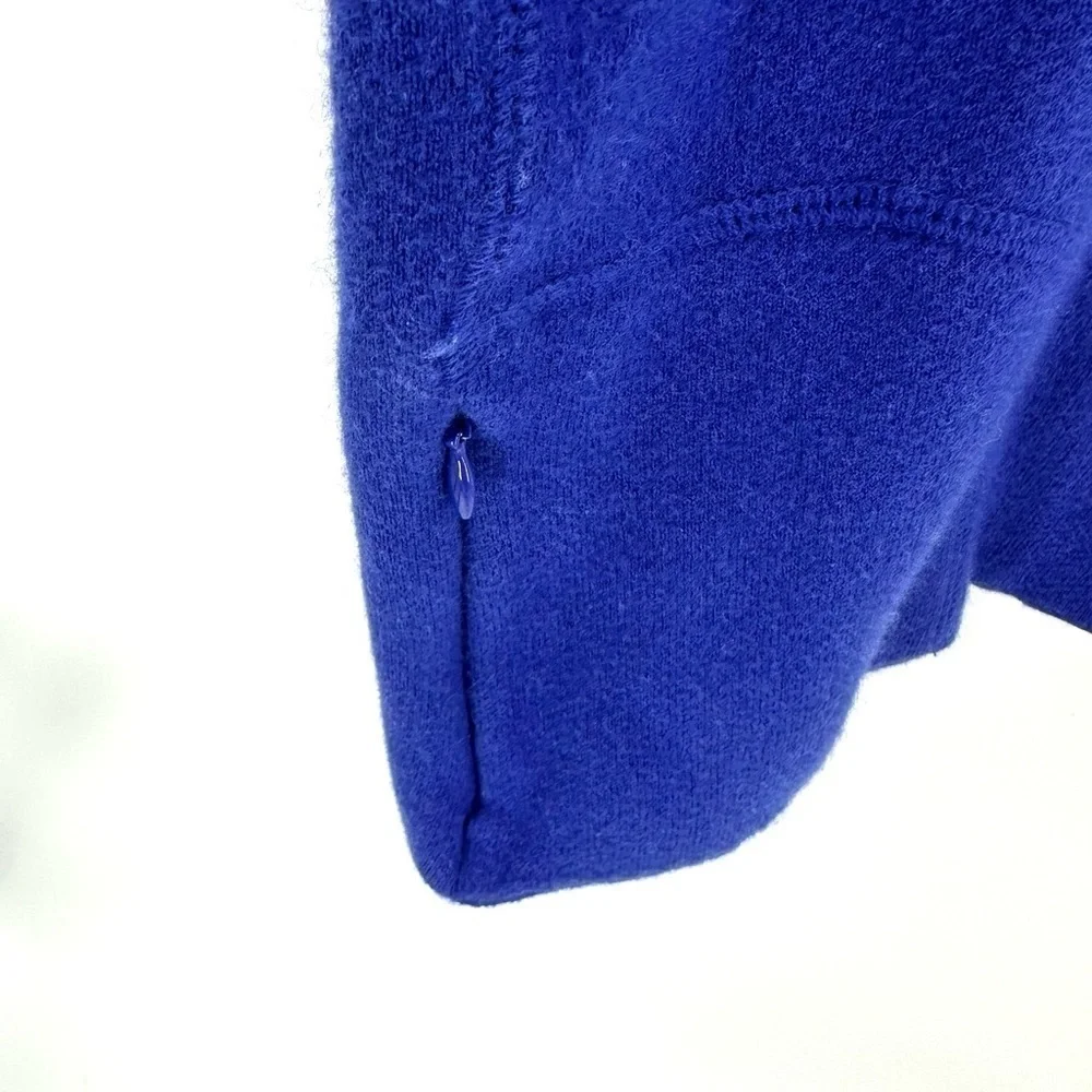 Title Nine Sweater Jacket Womens Medium Wool Blend Colorblock Full Zip Hooded